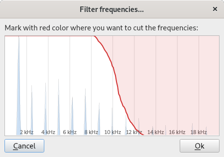 Filter frequency tool