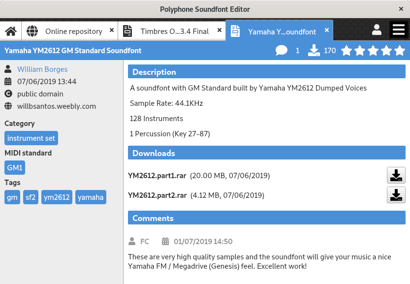 Page de présentation