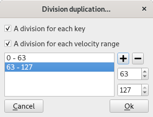 Outil de duplication des divisions